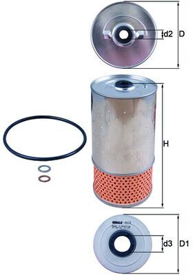 Eļļas filtrs - OX 78D