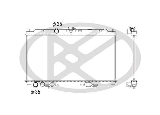 Motora dzesēsanas radiators - PL021772R