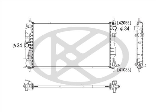 Motora dzesēsanas radiators - PL312714