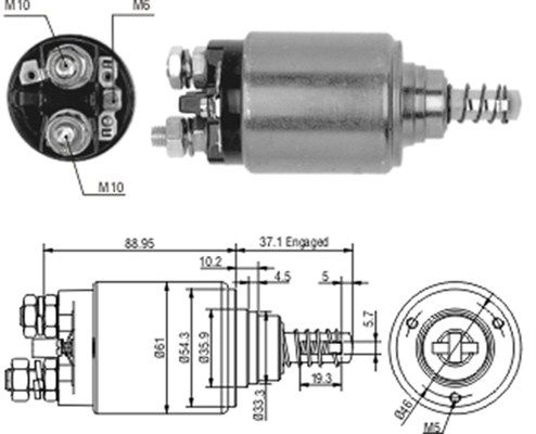 Magneettikytkin, käynnistin - 940113050186