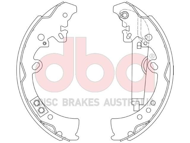 Street Series Brake Shoes - DBAS1832