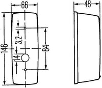Pagrieziena signāla lukturis - 2BA 001 277-021