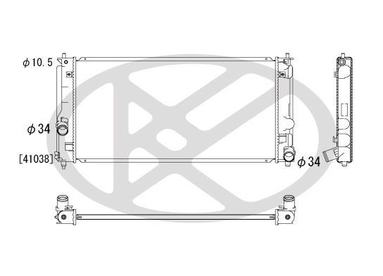 Motora dzesēsanas radiators - PL010927