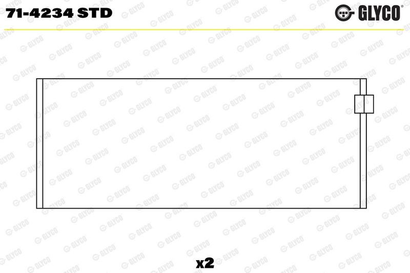 Klaņa apakšējās galvas ieliktnis - 71-4234 STD