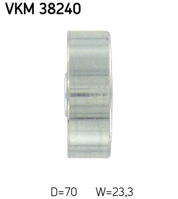 Ohjainrulla, moniurahihna - VKM 38240