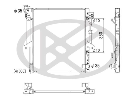 Motora dzesēsanas radiators - PL032312