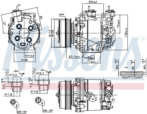 Kompressori, ilmastointilaite - 890035