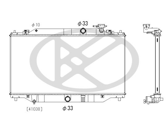 Motora dzesēsanas radiators - PL063167