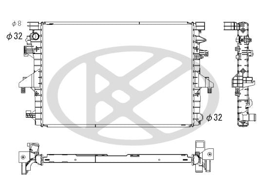 Motora dzesēsanas radiators - PL453253