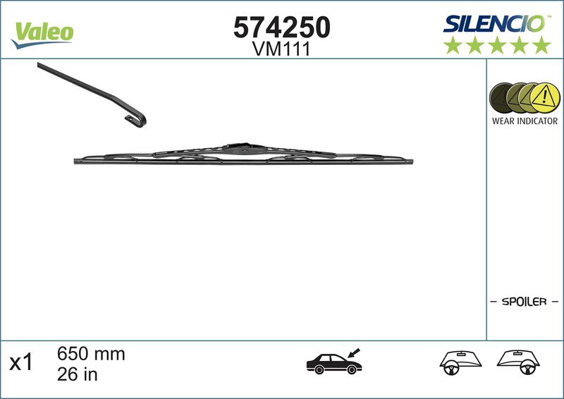 Stikla tīrītāja slotiņa - 574250