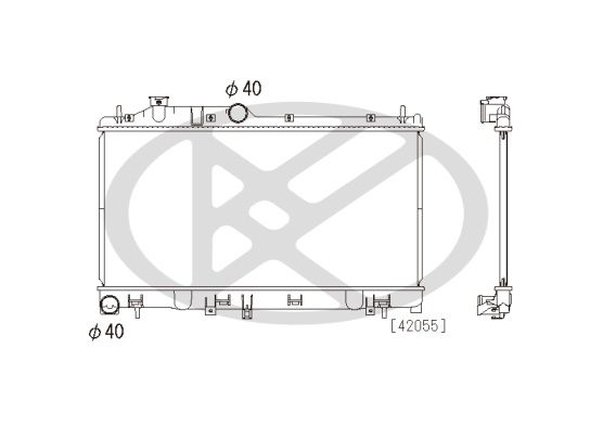 Motora dzesēsanas radiators - PL091662
