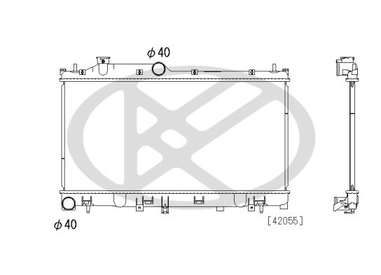 Motora dzesēsanas radiators - PL092885