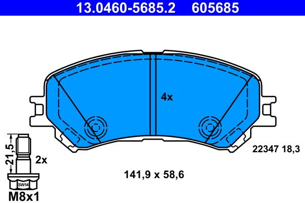 Jarrupala, levyjarru - 13.0460-5685.2
