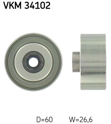 Ohjainrulla, moniurahihna - VKM 34102