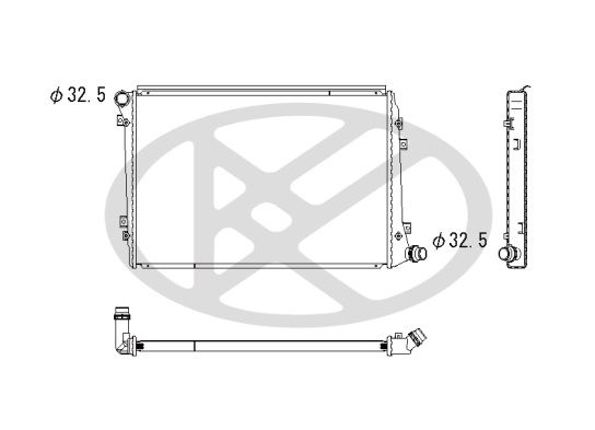 Motora dzesēsanas radiators - PL452447