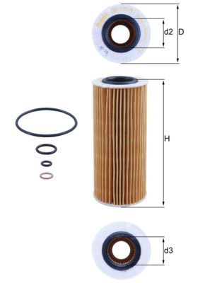 Eļļas filtrs - OX 177/3D