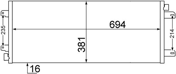 Lauhdutin, ilmastointilaite - AC 527 000S