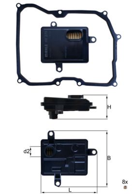 Hydrauliikkasuodatin, automaattivaihteisto - HX 275D