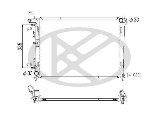 Motora dzesēsanas radiators - PL812388