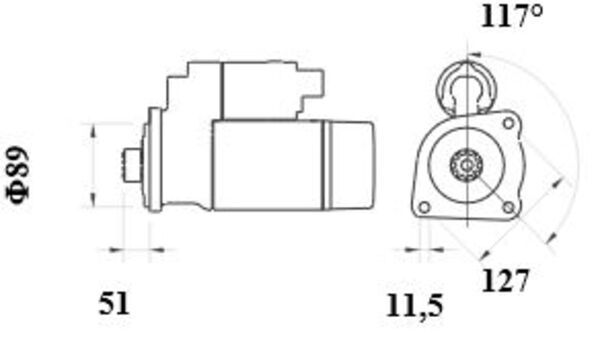 Starteris - MS 775