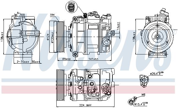 Kompressori, ilmastointilaite - 890025