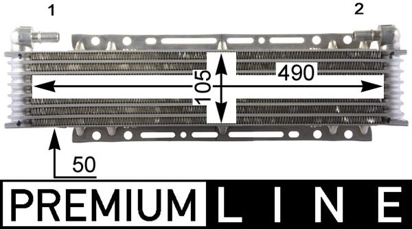Moottoriöljyn jäähdytin - CLC 206 000P