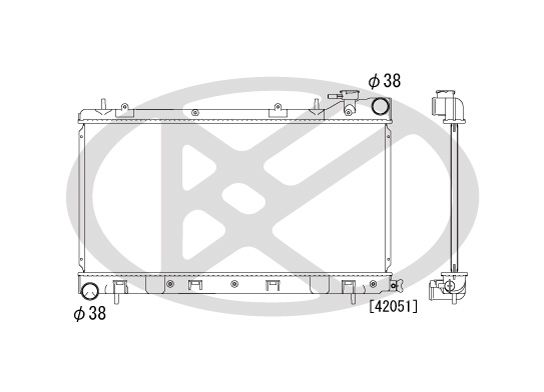 Motora dzesēsanas radiators - PL091163