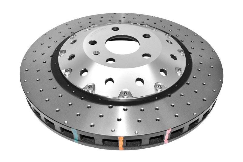 5000 series - Crossed Drilled & Dimpled Silver Hat - DBA53000SLVXD