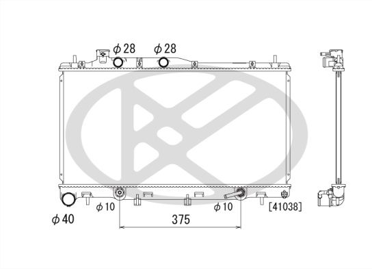 Motora dzesēsanas radiators - PL092724