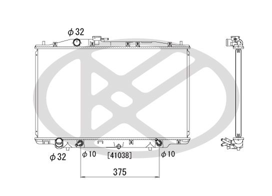 Motora dzesēsanas radiators - PL081853