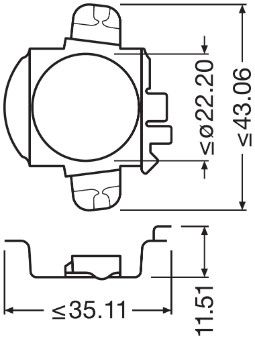 Lampun pidike, ajovalo - 64210DA03