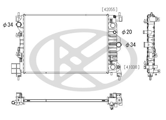 Motora dzesēsanas radiators - PL313497