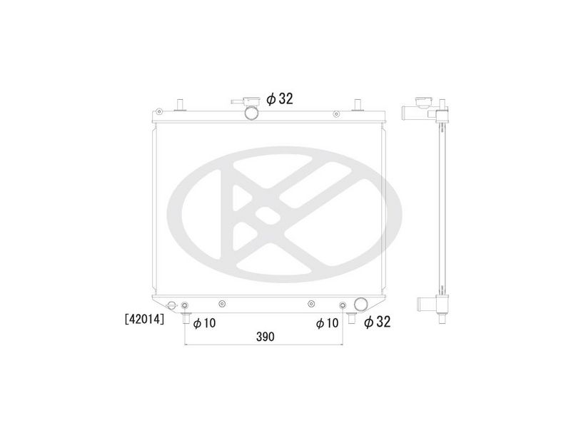Motora dzesēsanas radiators - AA070018R