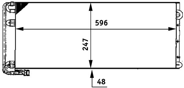 Lauhdutin, ilmastointilaite - AC 669 000P