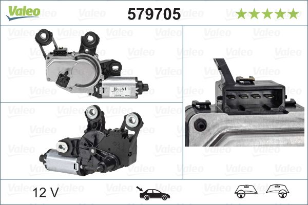 Stiklu tīrītāju motors - 579705