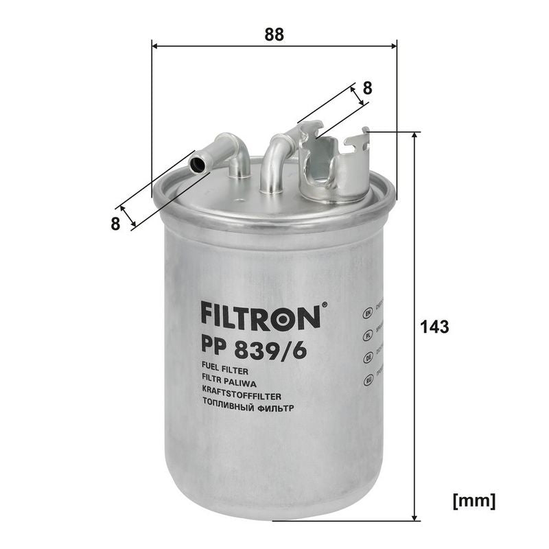 Degvielas filtrs - PP 839/6