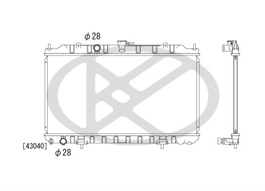 Motora dzesēsanas radiators - PL021487