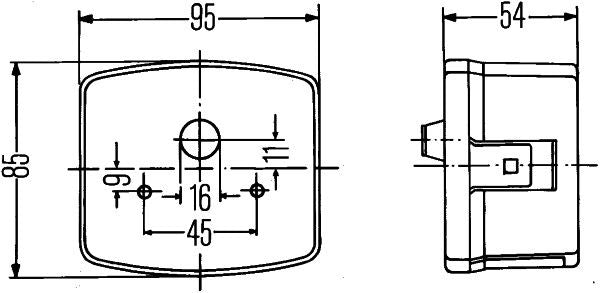 Pagrieziena signāla lukturis - 2BE 003 182-101