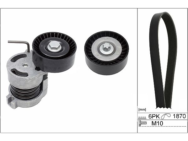 Celiņu siksnu komplekts - 529 0044 10