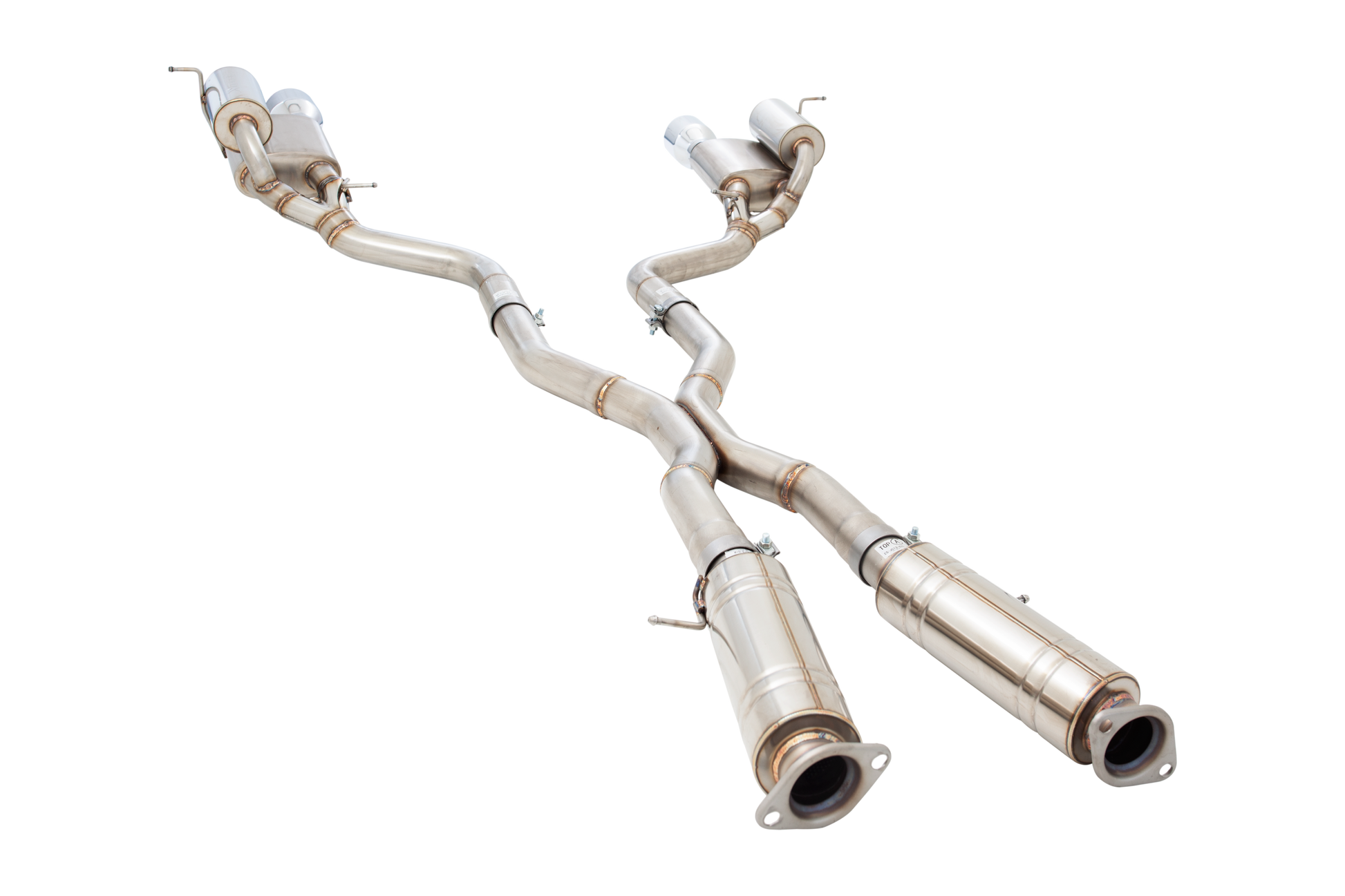 3" Twin Cat-Back System, 304 Stainless Steel - ESJC13CS