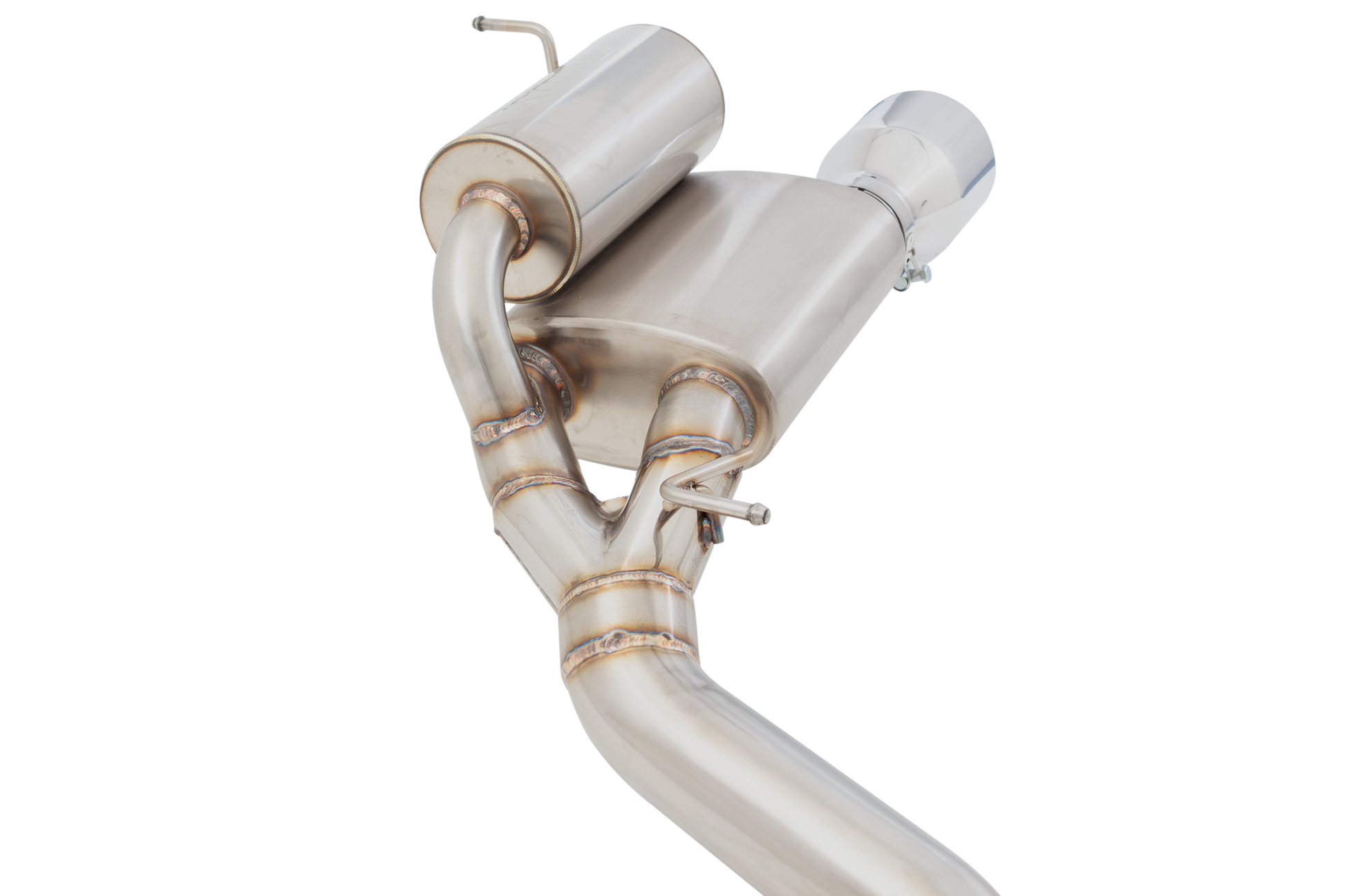 3" Twin Cat-Back System, 304 Stainless Steel - ESJC13CS