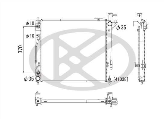 Motora dzesēsanas radiators - PL812851