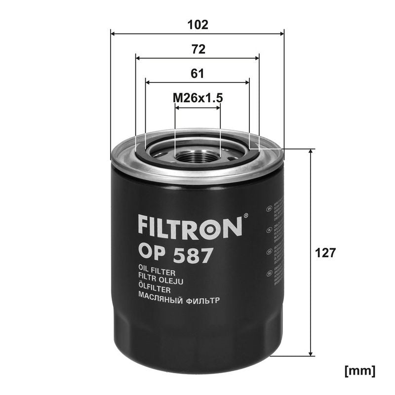 Eļļas filtrs - OP 587