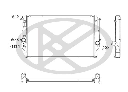 Motora dzesēsanas radiators - PL012120