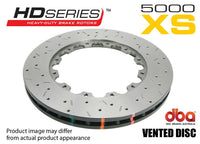 5000 series - Crossed Drilled & Slotted - Rotor Only - DBA52018.1XS