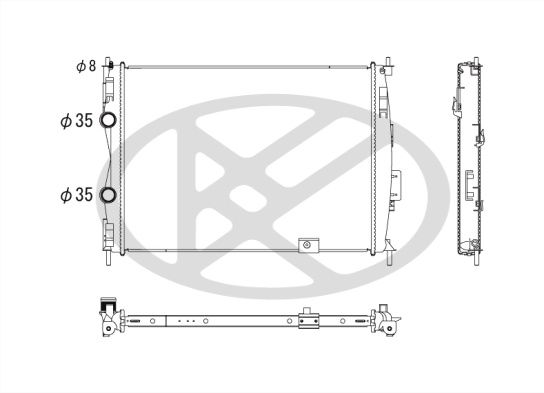 Motora dzesēsanas radiators - PL022923