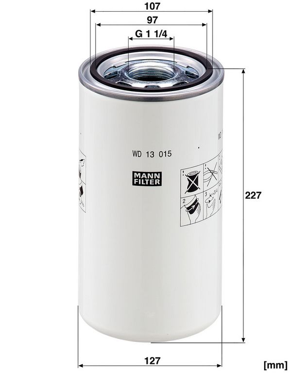 Hidraulikas filtrs - WD 13 015