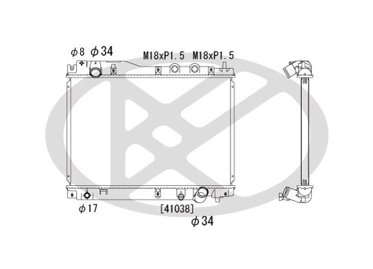 Motora dzesēsanas radiators - PL081892