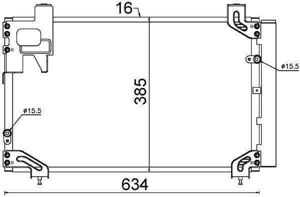 Lauhdutin, ilmastointilaite - AC 711 000S