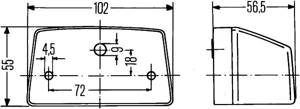 Numurzīmes apgaismojuma lukturis - 2KA 003 389-061